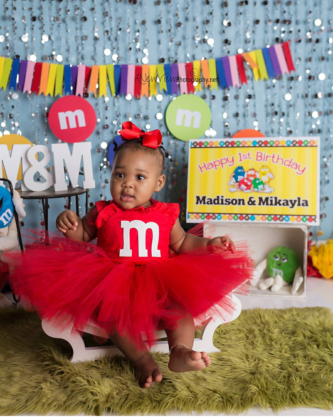 M&M Tutu Dress- m&m dress- M&M costume – Pink Toes & Hair Bows